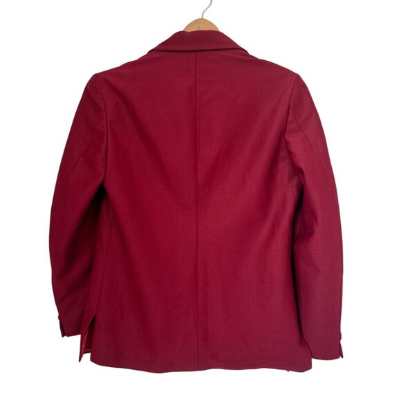 Vintage GHIA Red Button-Up Men's Western Blazer Embroidered Desert Sunset Sz 36 - Picture 2 of 9